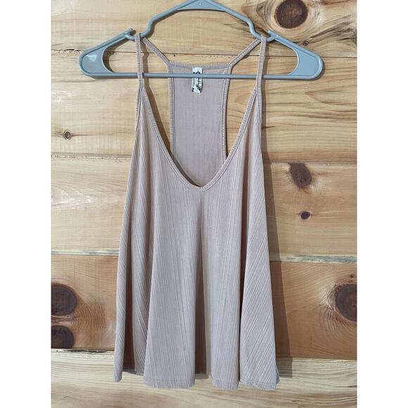 Intimately Free People women's flowy loose fit tank top. Tan. Size Small. - Picture 1 of 3
